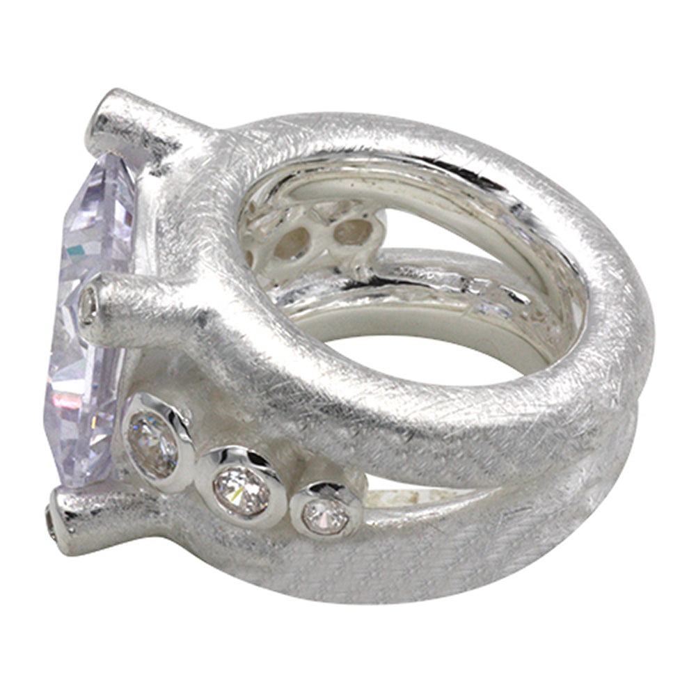 Silber Ring "Solitär" (Sterling Silber 925)