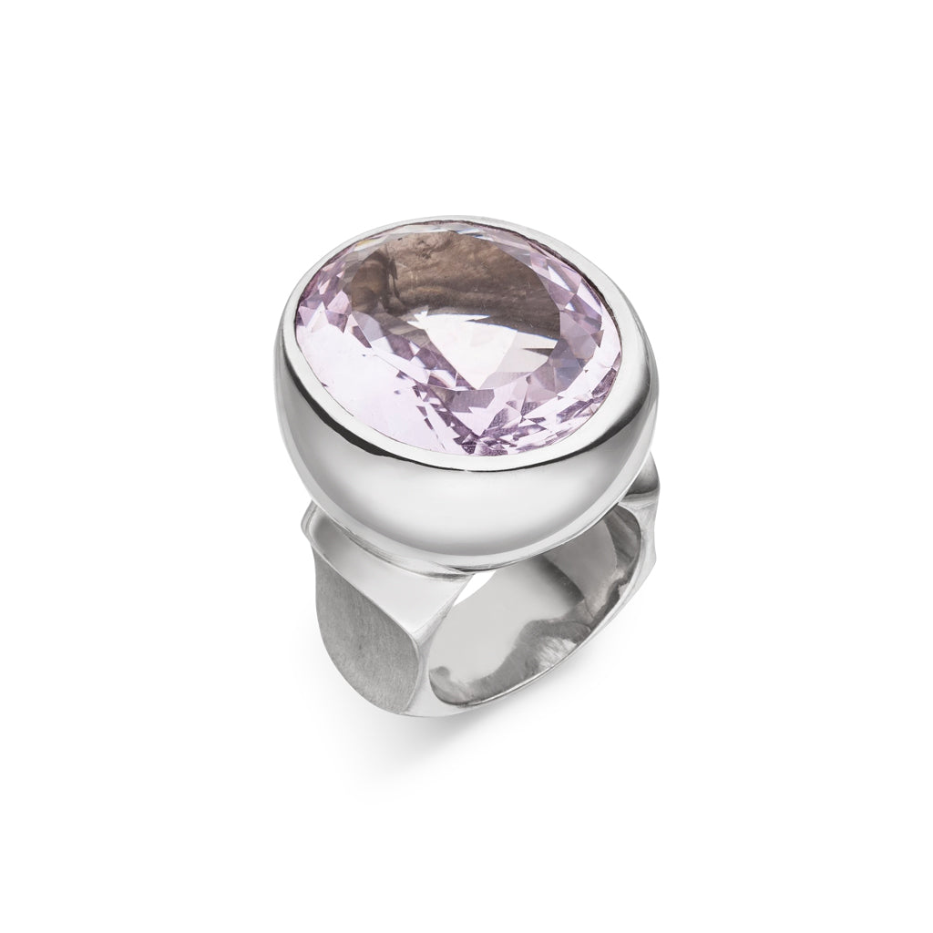 Amethyst Ring 28x24 mm (Sterling Silber 925)