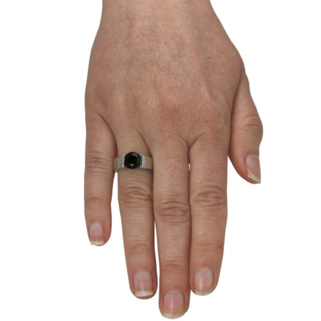 Turmalin Ring 8,7 mm (Sterling Silber 925)
