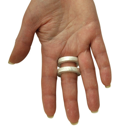 Silber Ring "CC" (Sterling Silber 925)
