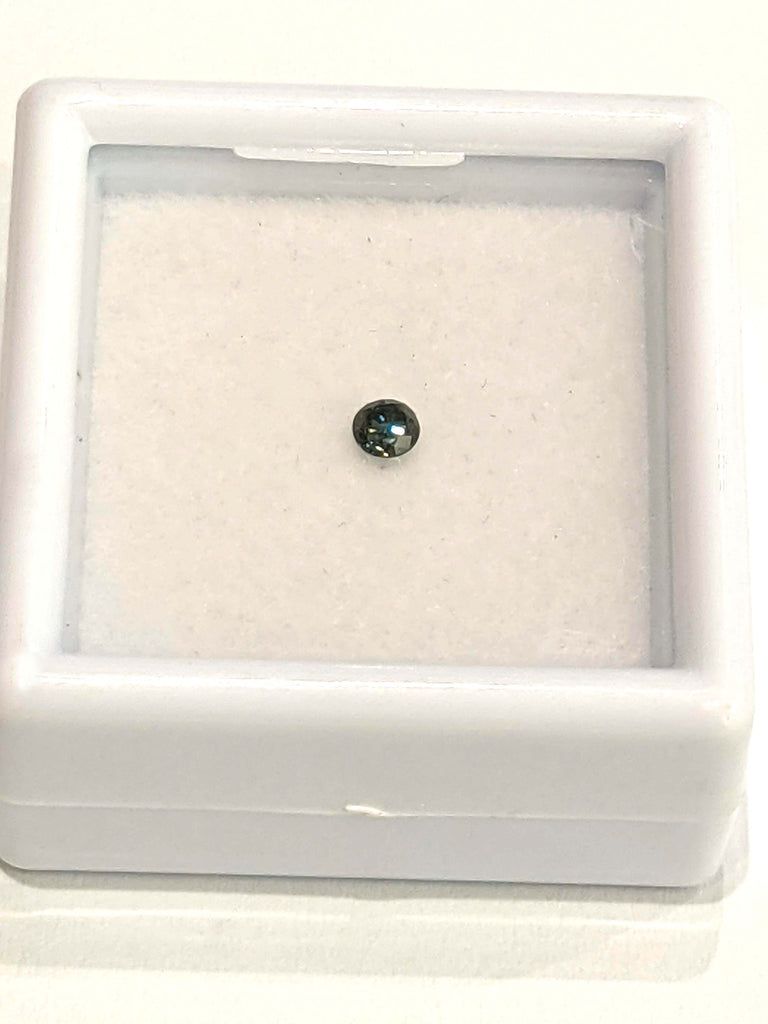 1 blauer Diamant Brillant (OceanBlue) 0,10 Karat