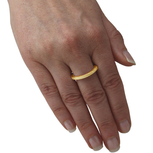 Silber Ring "Simple" 2 mm (Sterling Silber 925 vergoldet)