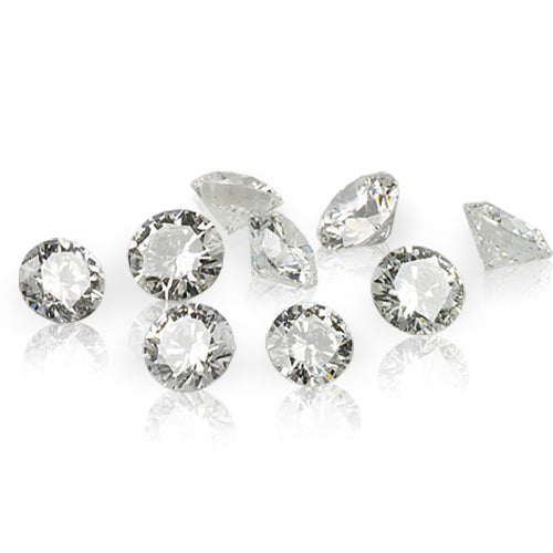 1 Diamant Brillant 0,15 Karat, feines Weiß (F), SI