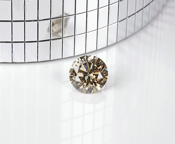 Champagner (Natur) Diamant Brillant SI - 3,0 Karat