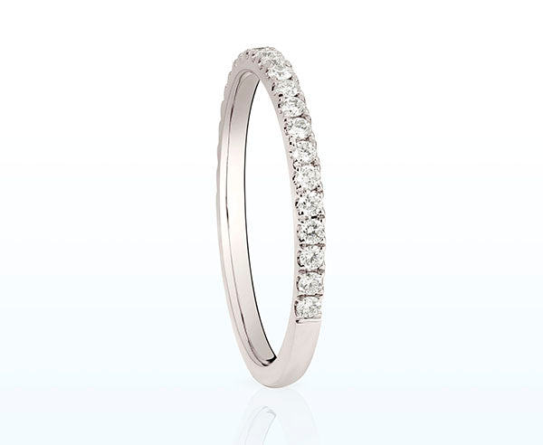 Memory Ring Platin (PT950) 1,5 mm mit Diamant Brillanten 0,3 ct.