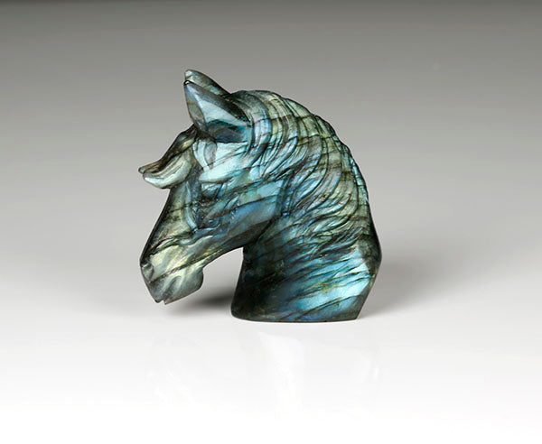 Pferde Figur aus Labradorit 60 mm – Skielka Designschmuck