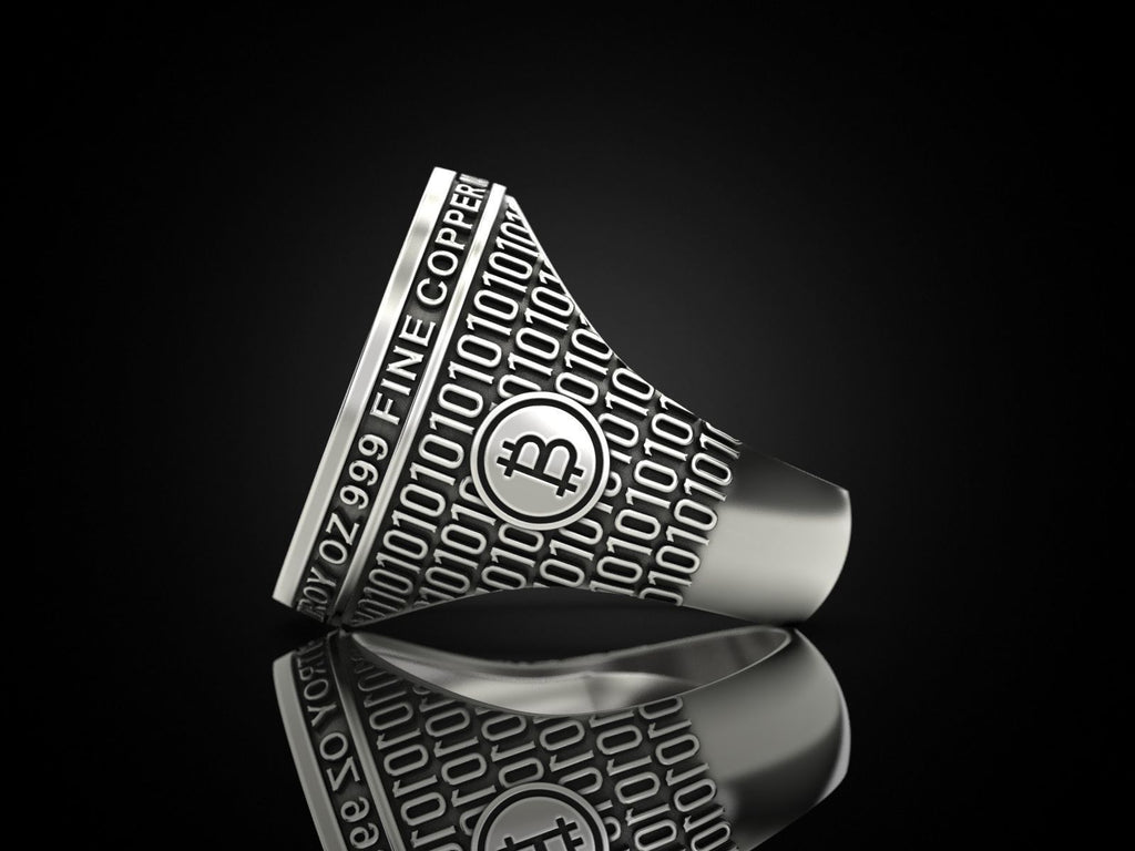 Bitcoin Ring aus Cobalt-Chrom