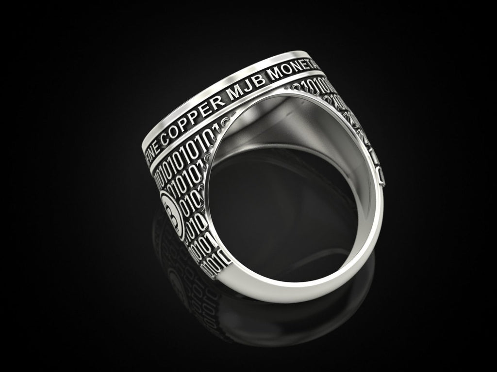 Bitcoin Ring aus Cobalt-Chrom