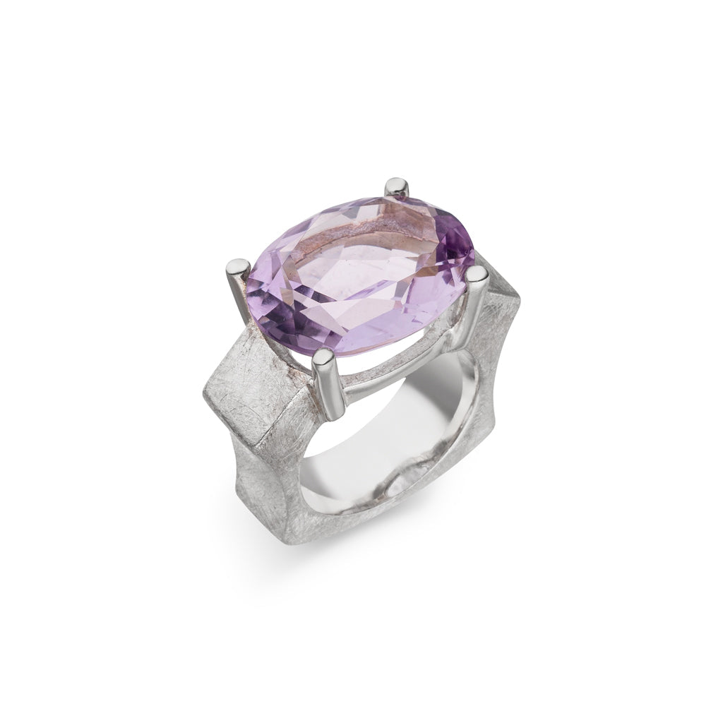 Amethyst Ring 20x15,5 mm (Sterling Silber 925)