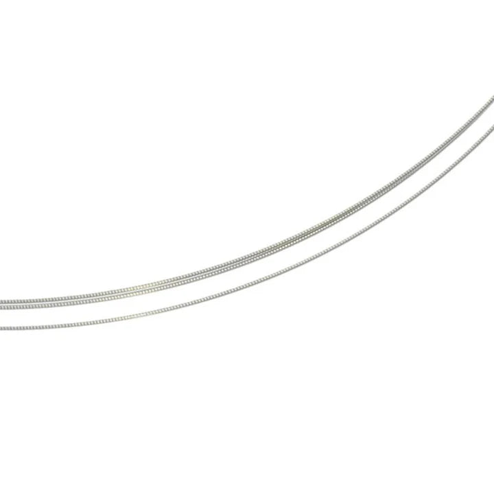Elastic Omegareif in Spitzenqualität - 3-reihig - (Weißgold 750 rhodiniert)