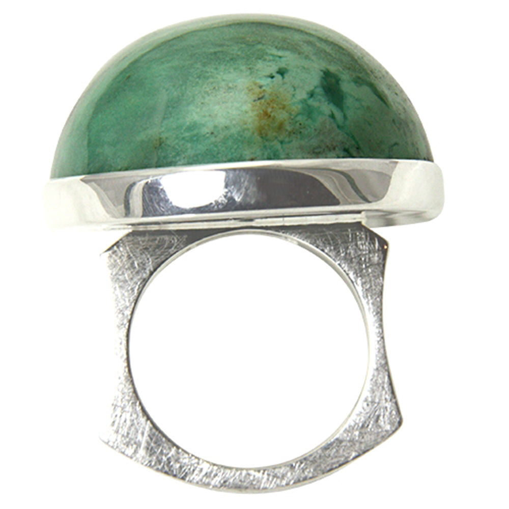 Lemon Chrysopras Ring 55x33 mm (Sterling Silber 925)