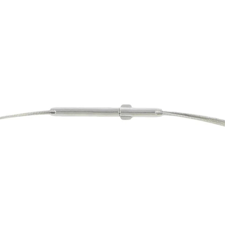 Elastic Omegareif in Spitzenqualität - 3-reihig - (Weißgold 750 rhodiniert)