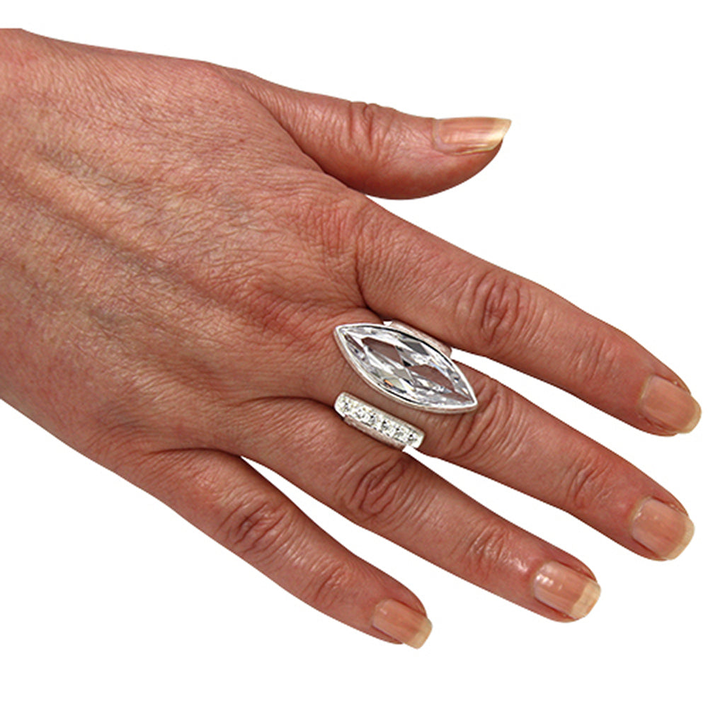 Silber Ring "Marquise" (Sterling Silber 925)