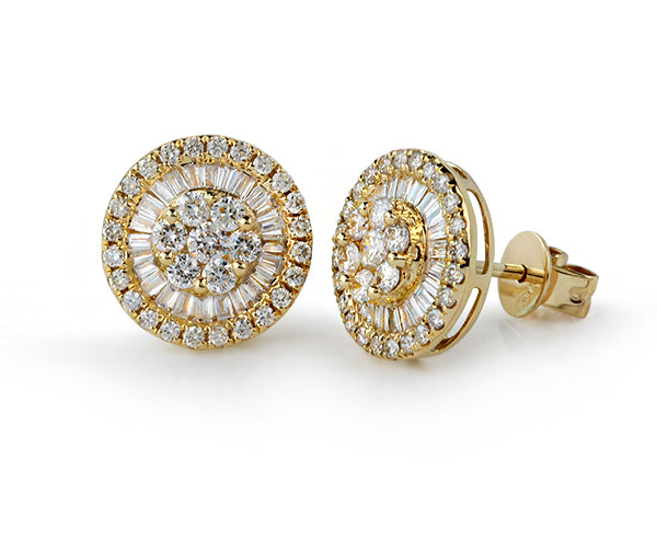 Diamant Ohrstecker 0,57 ct. Brillanten (Gelbgold 750)