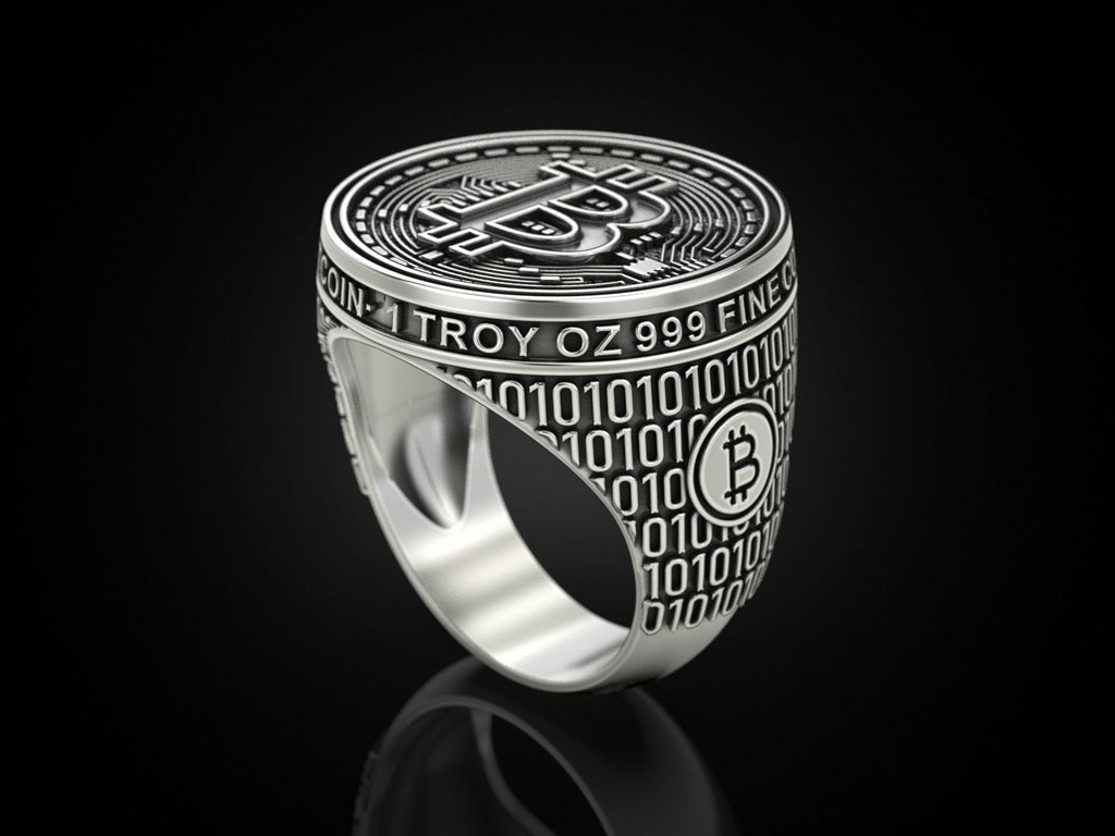 Bitcoin Ring aus Cobalt-Chrom