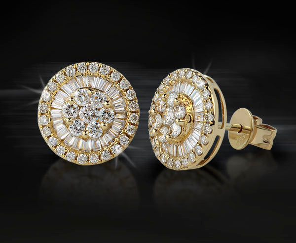Diamant Ohrstecker 0,57 ct. Brillanten (Gelbgold 750)