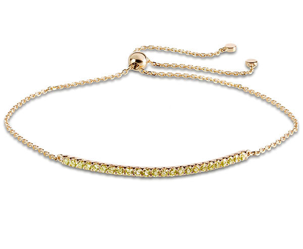 Armband mit gelben Brillanten (Gelbgold 750)