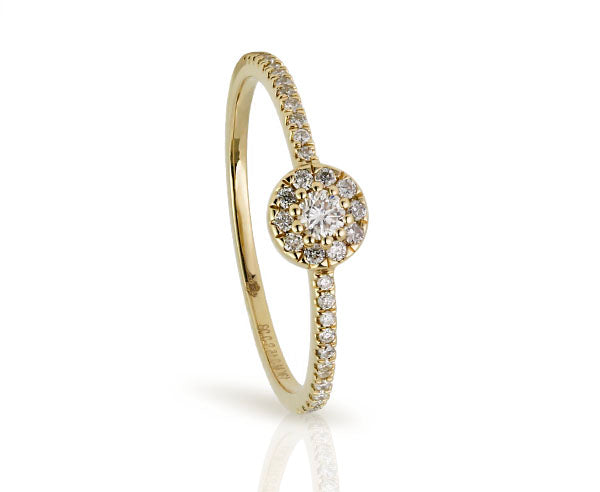 Goldring mit Brillanten 0,23 ct. (Gelbgold 750)