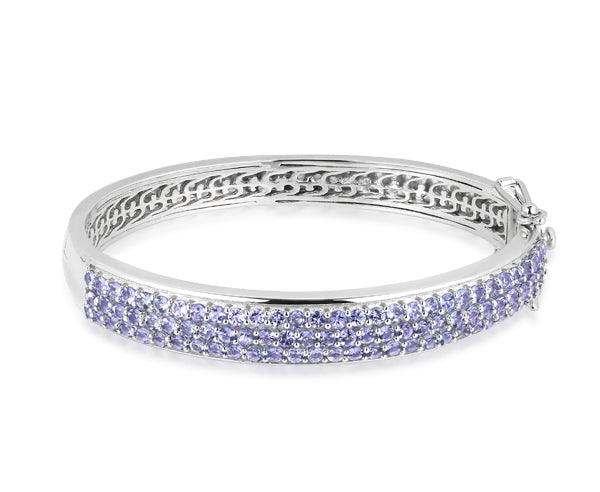 Tansanit Armreif  (Sterling Silber 925)