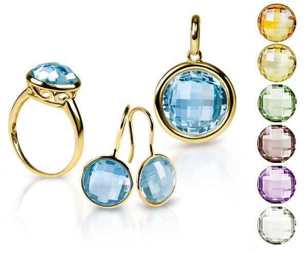 Citrin Ring 8 mm (Gelbgold 585)