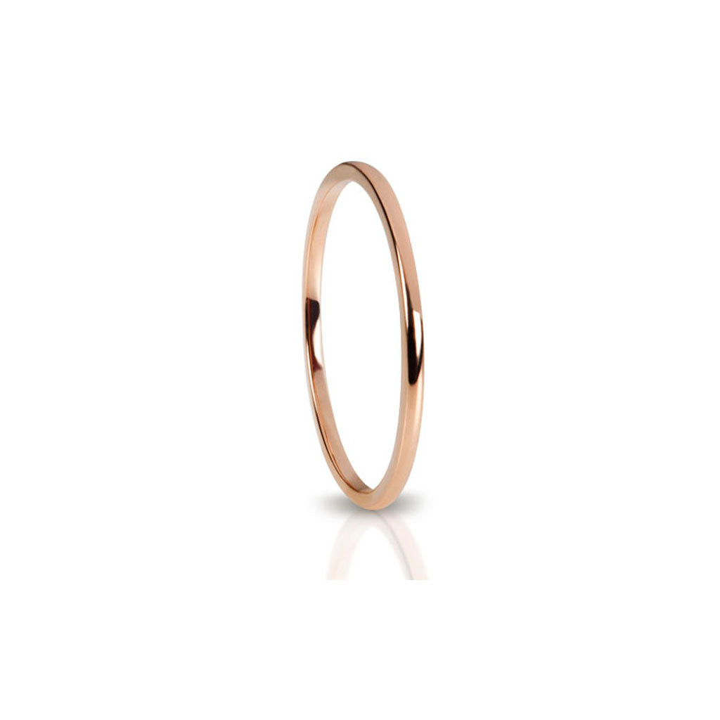 Goldring "Simple" 1 mm (Rosegold 585)