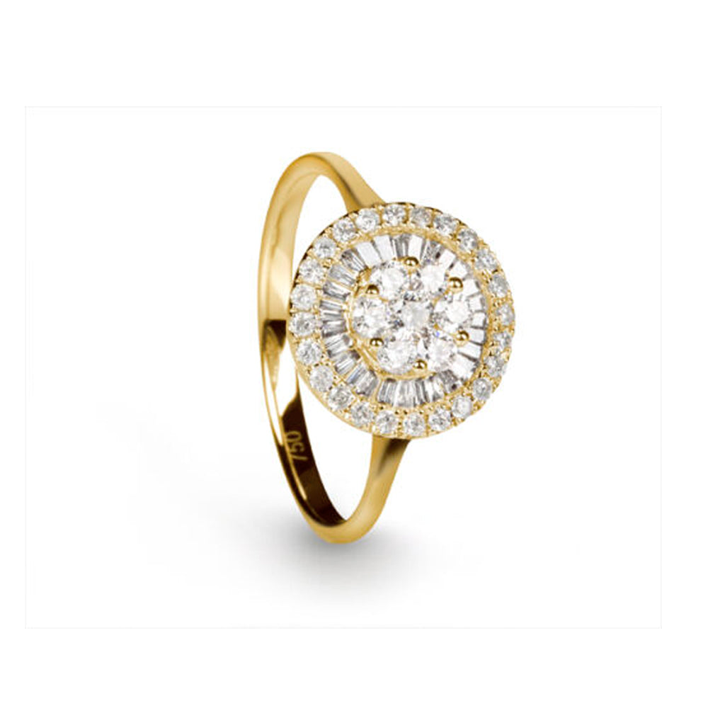 Goldring mit Brillanten 0,48 ct. (Gelbgold 750)