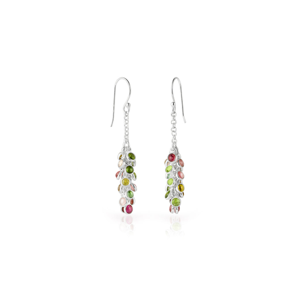 Turmalin Ohrhänger "Multicolor" (Sterling Silber 925)