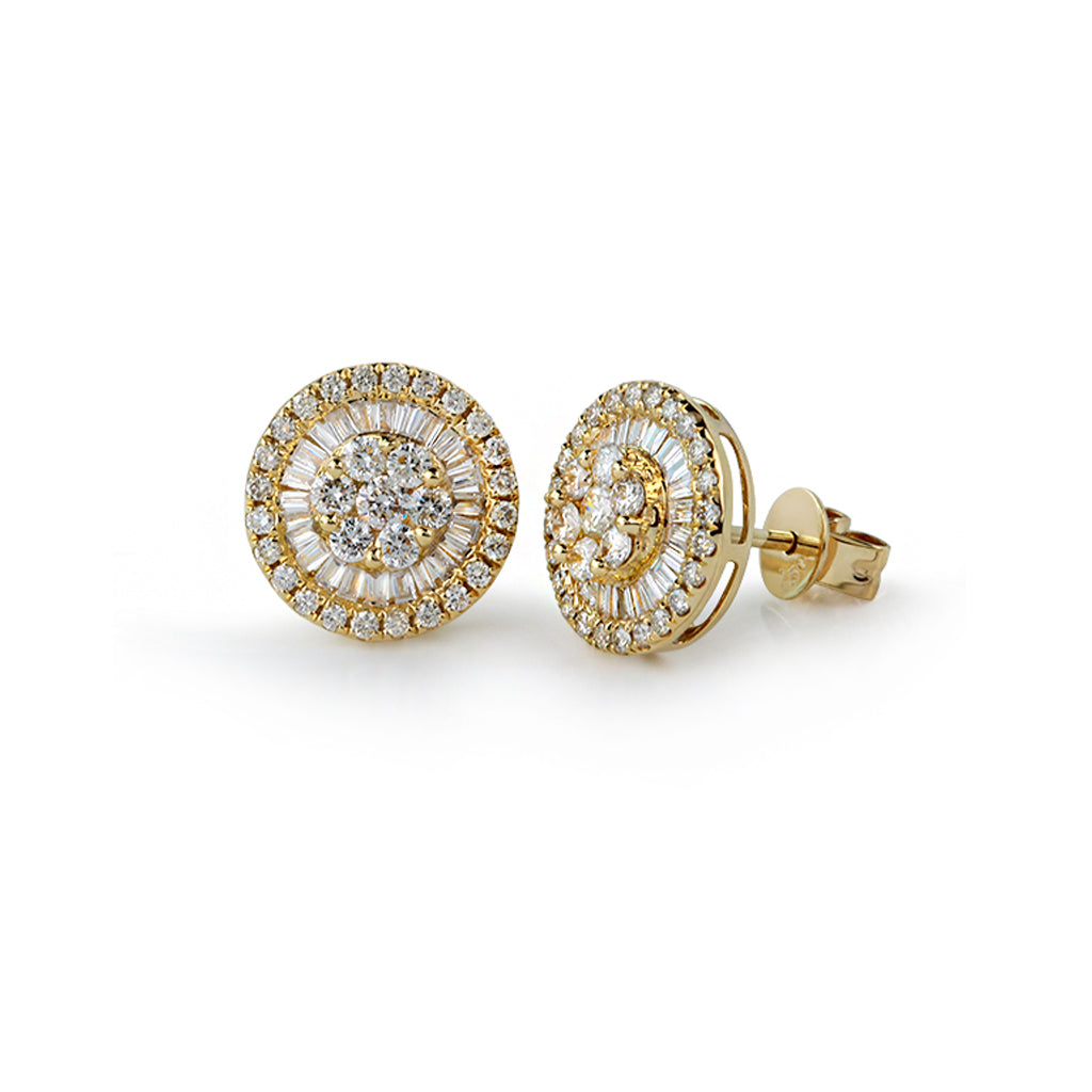 Diamant Ohrstecker 0,57 ct. Brillanten (Gelbgold 750)