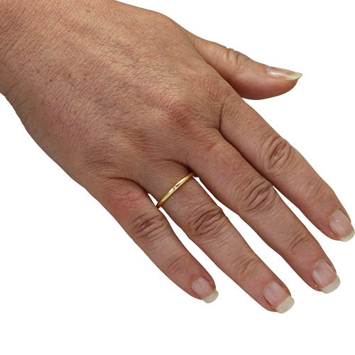 Ring 2 mm mit Diamant Brillant 0,01 ct. (Gelbgold 585)