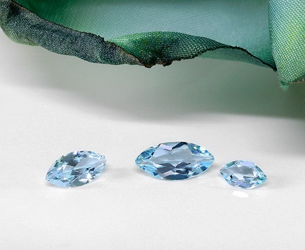 Topas skyblue 10x5 mm Navette (1 Stück)