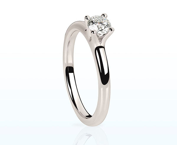 Ring Platin (PT950) mit Diamant Brillant 0,41 ct.