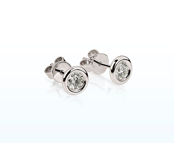 Ohrstecker Platin (PT950) mit Diamant Brillanten 0,49 ct.