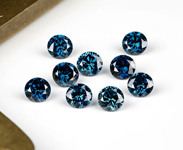 1 blauer Diamant Brillant (Ocean Blue) 0,10 Karat