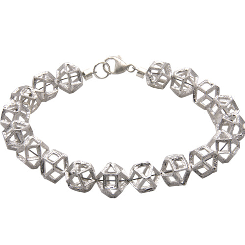 Silber Armband "Dodekaeder" (Sterling Silber 925)