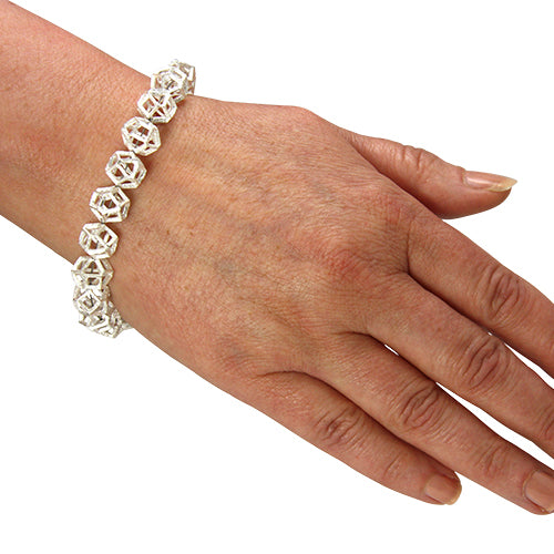 Silber Armband "Dodekaeder" (Sterling Silber 925)