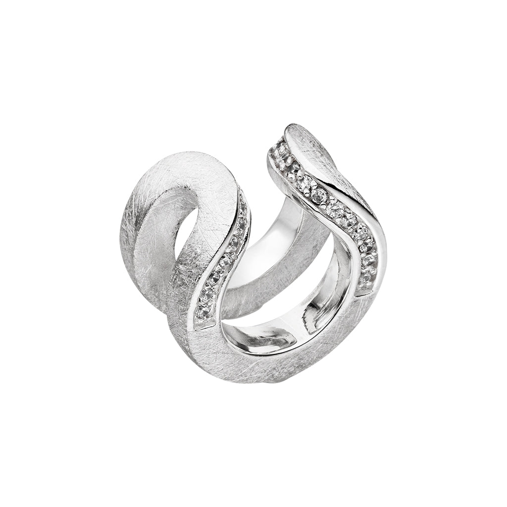 Silber Ring "CC" (Sterling Silber 925)