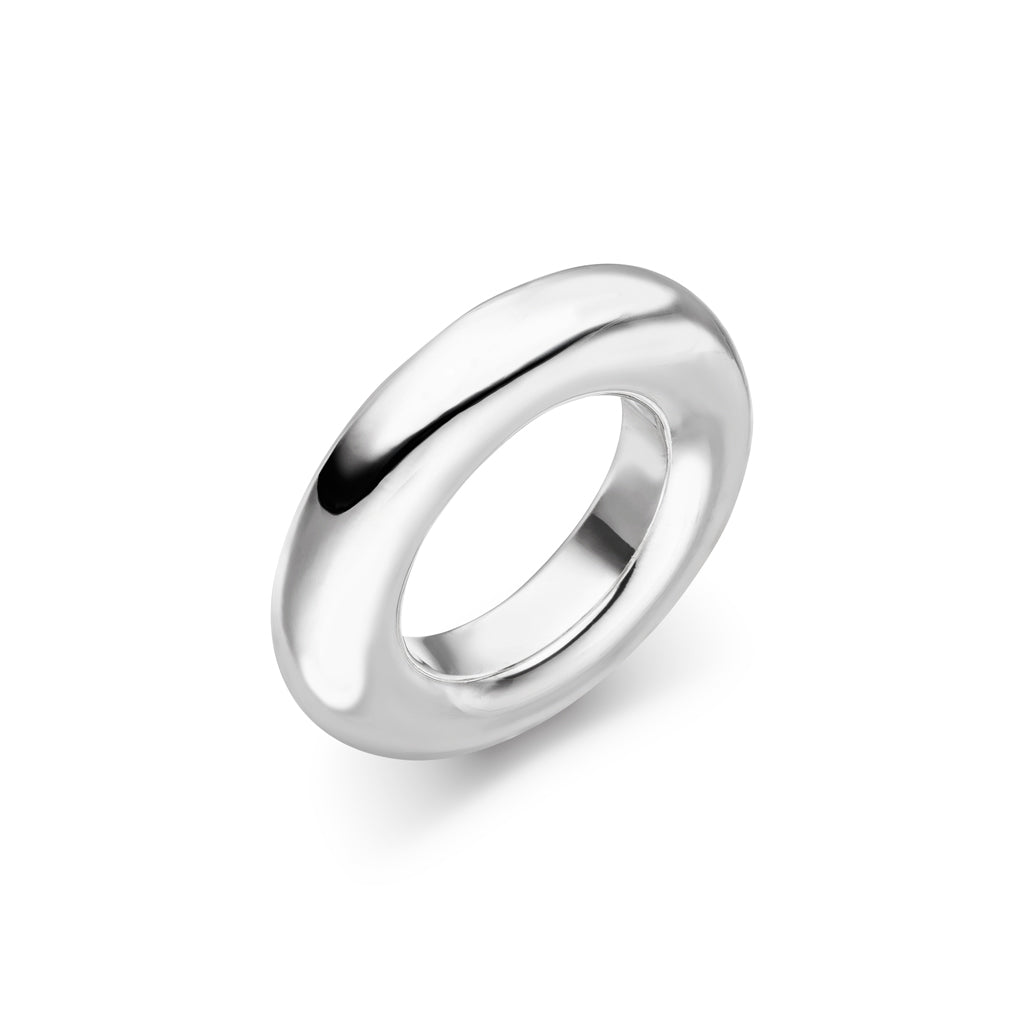 Silber Ring "Round" 7 mm (Sterling Silber 925)