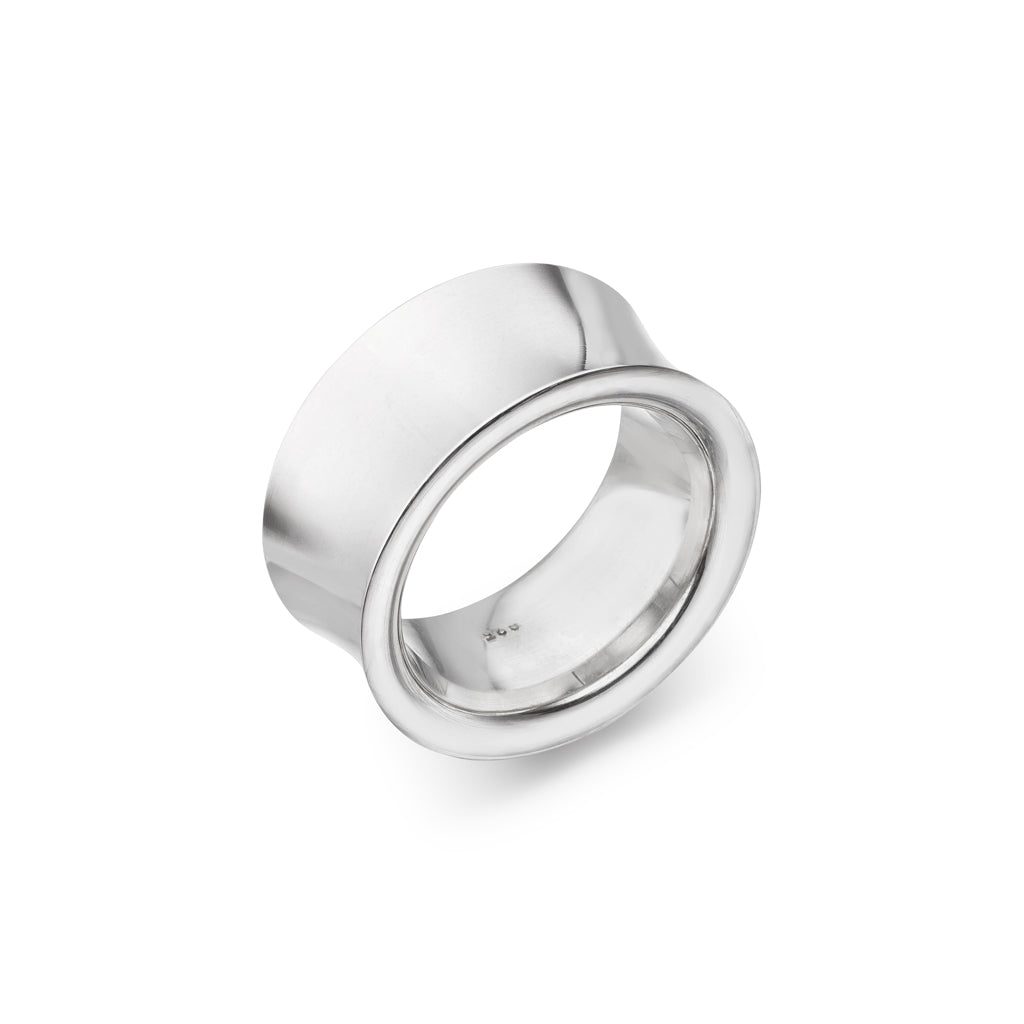 Silber Ring "Konkav" (Sterling Silber 925)