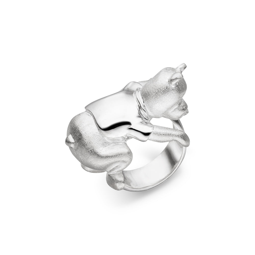 Silber Ring "Bär" (Sterling Silber 925)