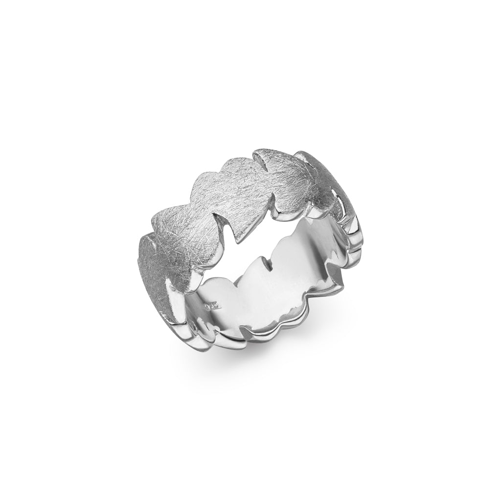 Silber Ring "Herzen" (Sterling Silber 925)