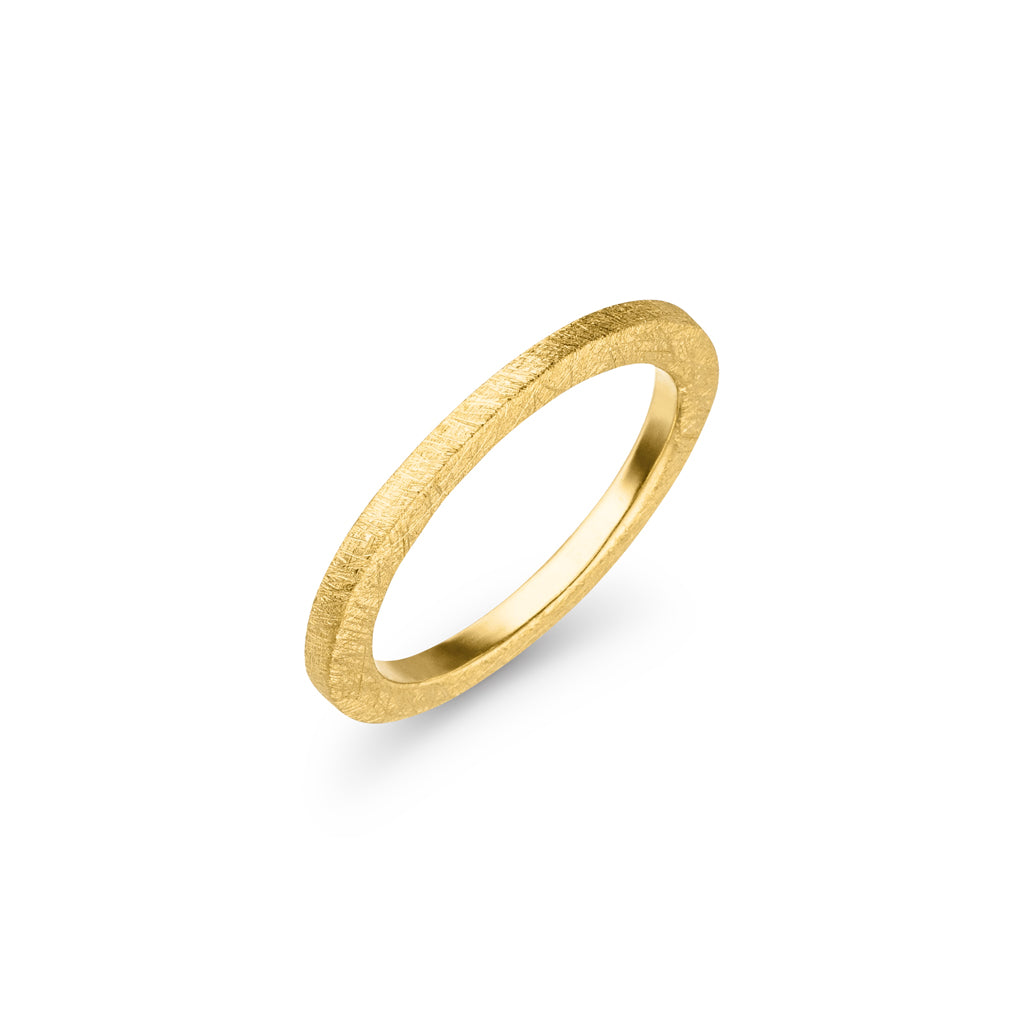 Gold Ring "Simple" 2x2 mm (Gelbgold 585)