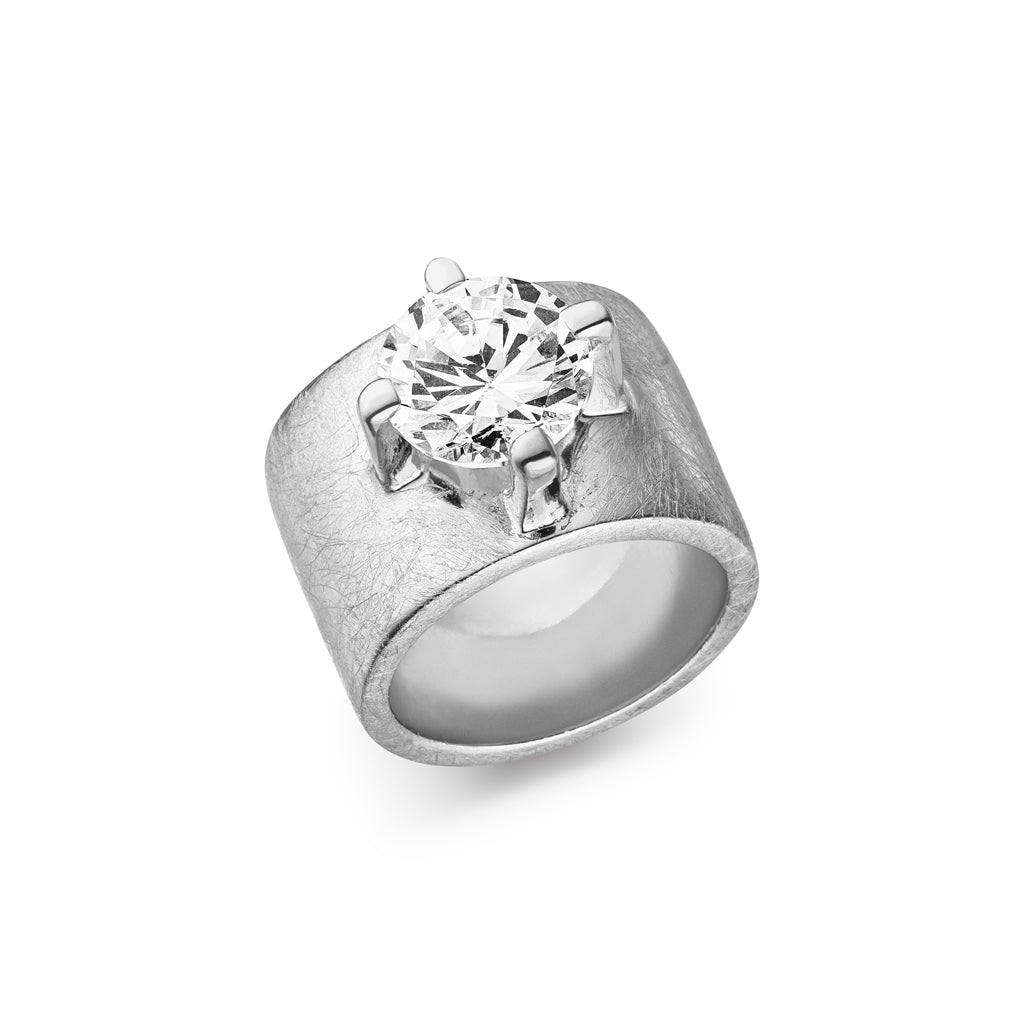 Silber Ring "Krönchen" 12 mm (Sterling Silber 925)