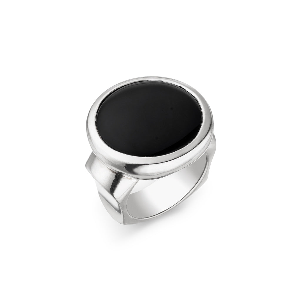 Onyx Ring 20 mm (Sterling Silber 925)