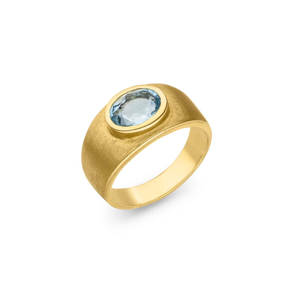 Aquamarin Ring 1,84 ct. (Gelbgold 585)