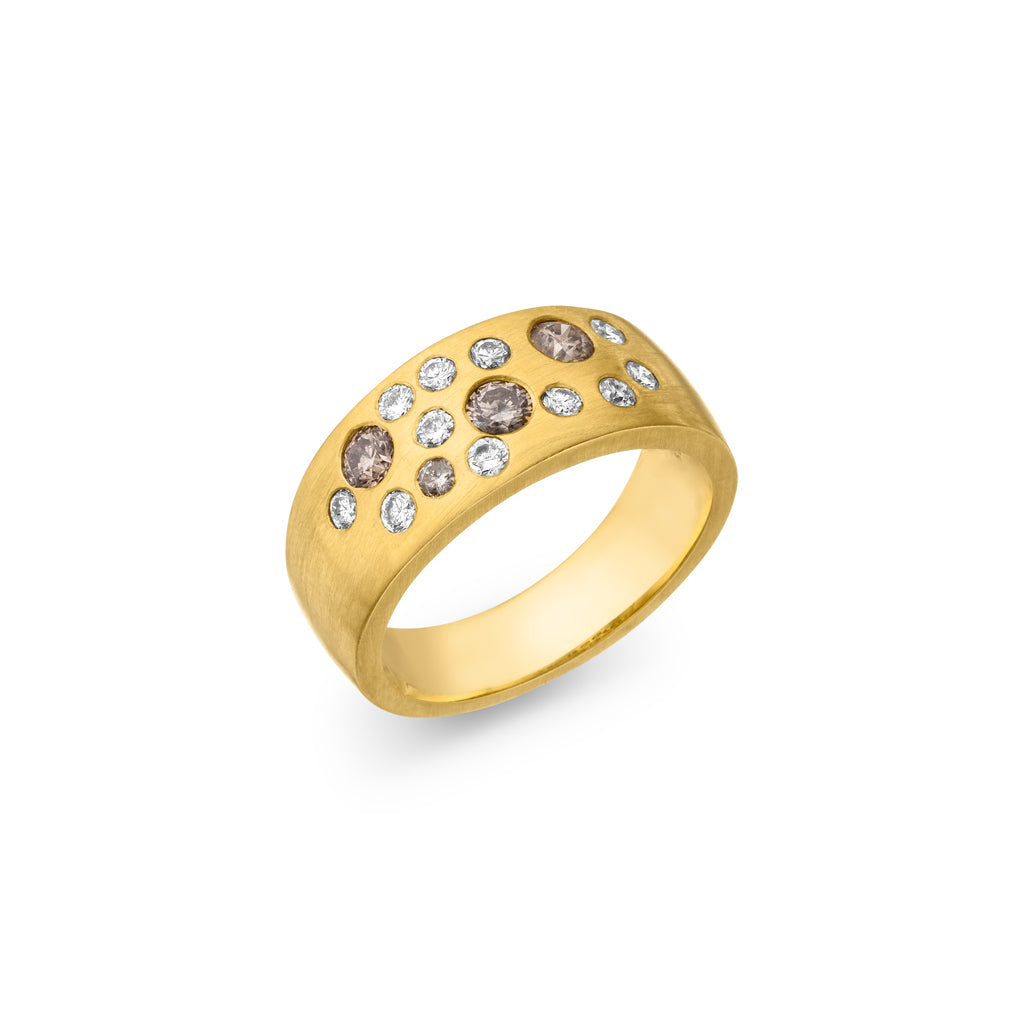 Diamant Ring "Sternenhimmel" 0,7 ct. (Gelbgold 585)