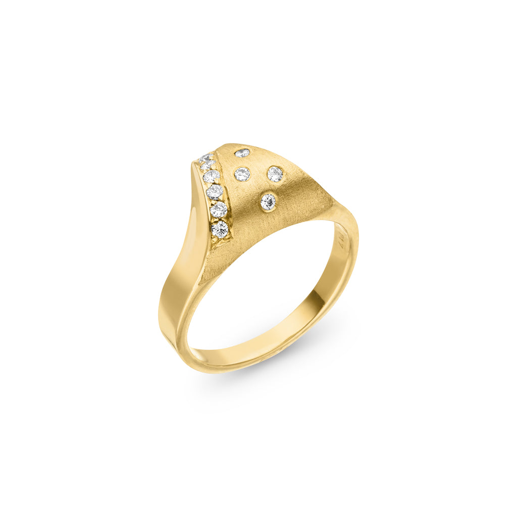 Diamant Ring "Python" 0,17 Karat (Gelbgold 585)