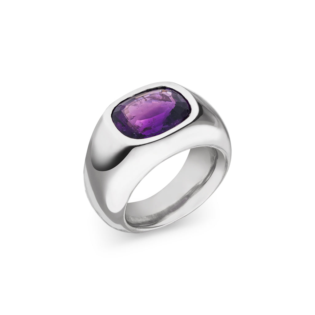 Amethyst Ring 13x10 mm (Sterling Silber 925)