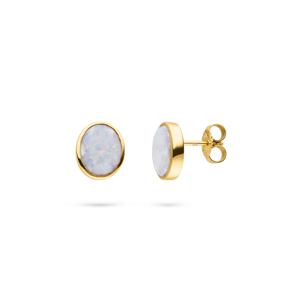 Opal Ohrstecker 3 ct. (Gelbgold 585)