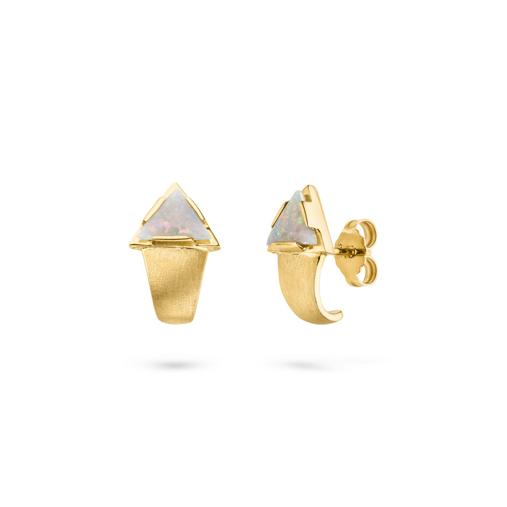 Opal Ohrstecker 3 ct. (Gelbgold 585)