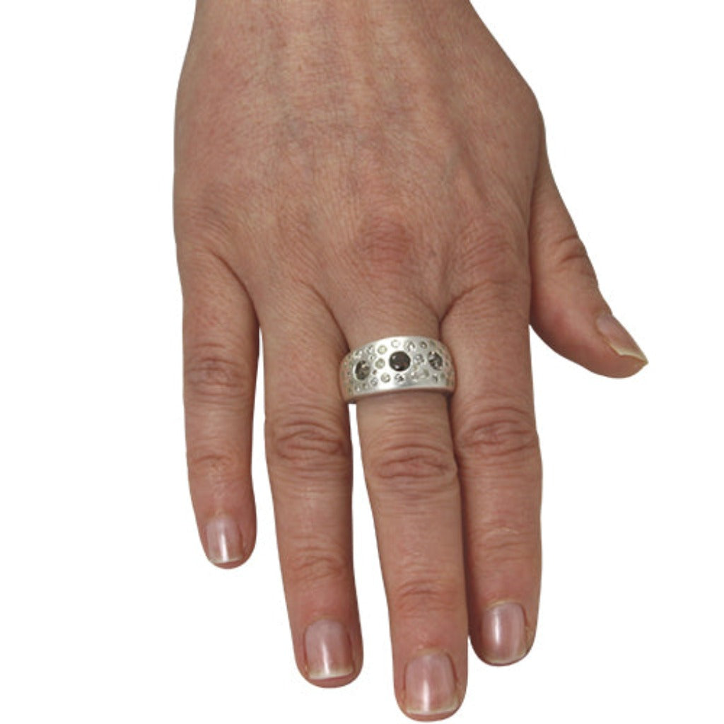 Diamant Ring "Sternenhimmel" 2,13 ct. (Sterling Silber 925)
